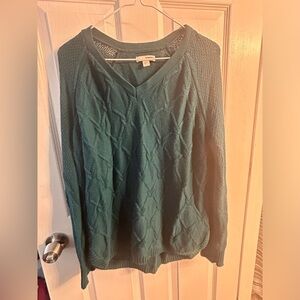 Women’s large teal Sonoma sweater